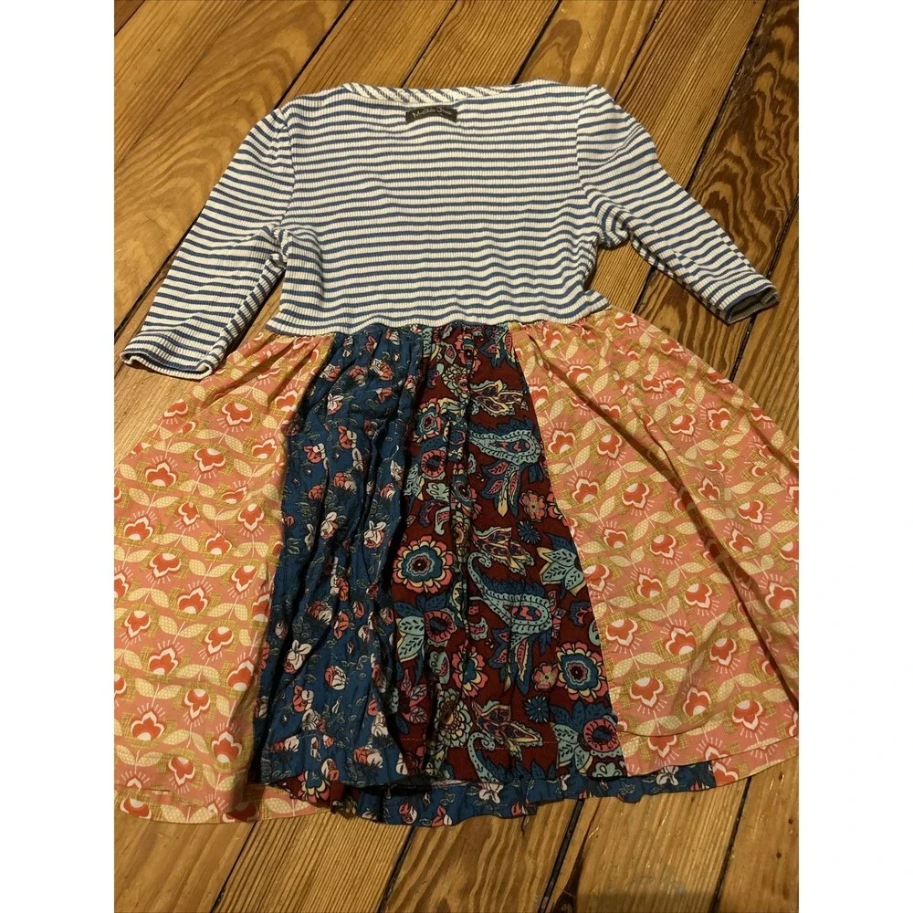 Matilda Jane Magnolia Dress Friends Forever Paneled Skirt Girls Size 4